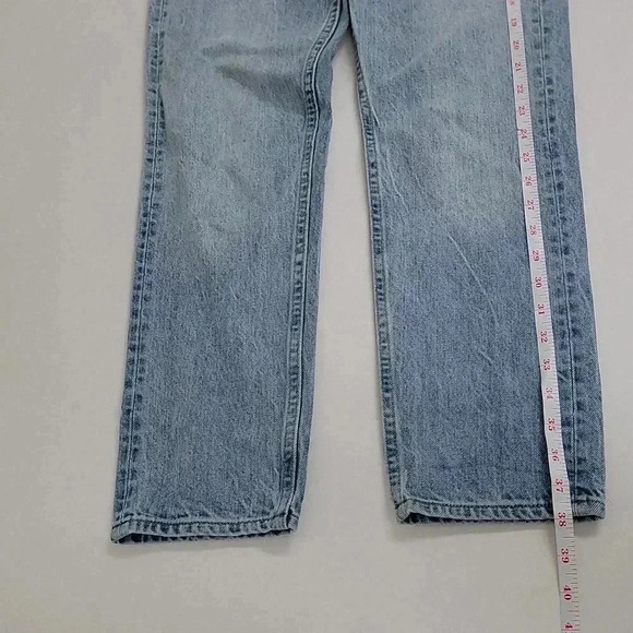 Denim Forum The Ex Boyfriend High Waisted Tapered Relaxed Mid Blue Wash - Picture 6 of 15